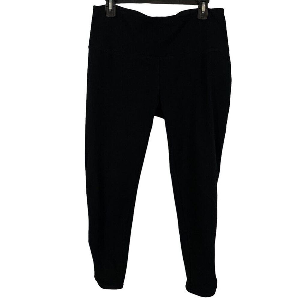 Soft Surroundings Womens Black Skinny Pull On Leggings Athletic Yoga Pants P M